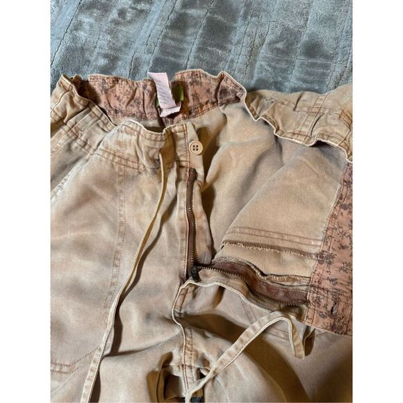 Pulp women mid rise tencel crop capris pants M - Picture 8 of 8